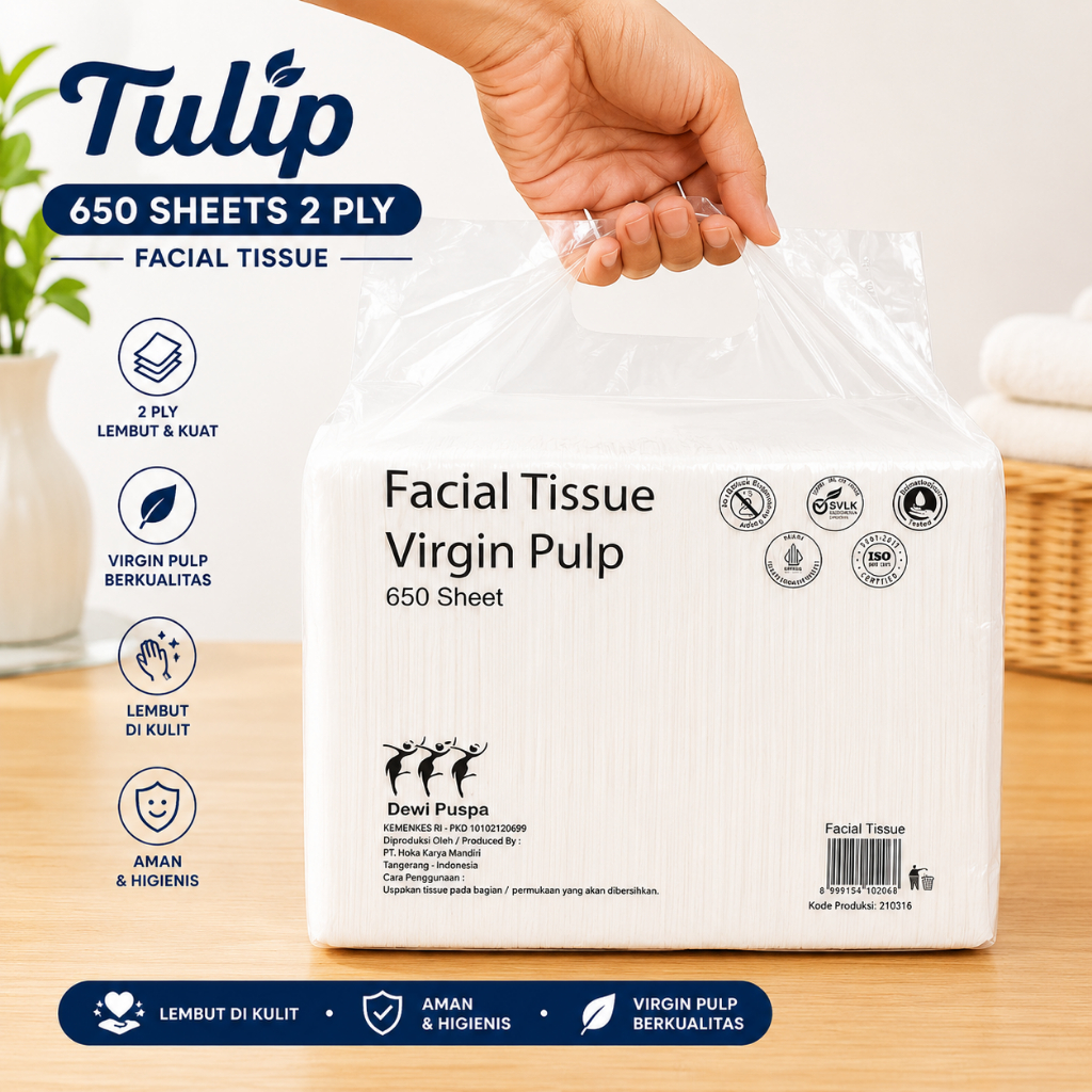 TISU TULIP 650/DEWI PUSPA 1 PACK