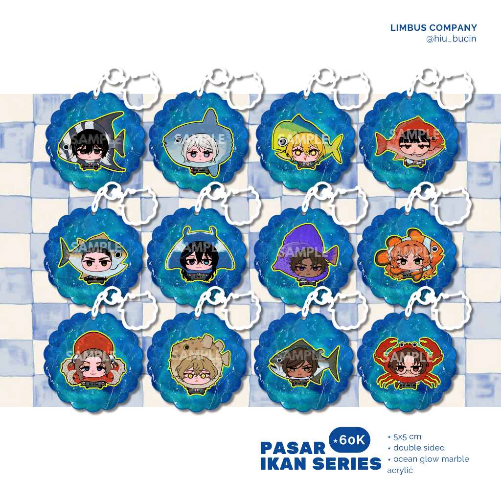 Limbus Company Projectmoon Keychain Pasar Ikan