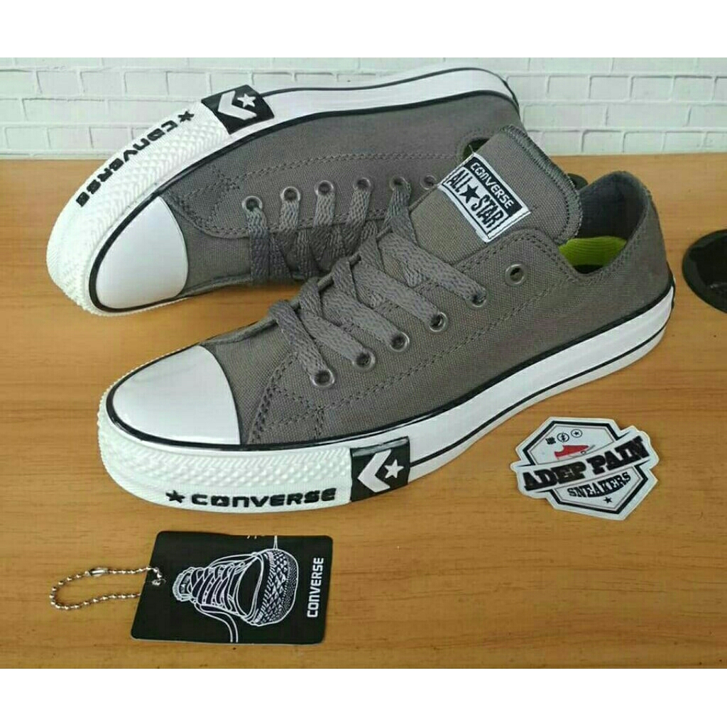 Sepatu Pria Wanita All Star Converse Abu Motif
