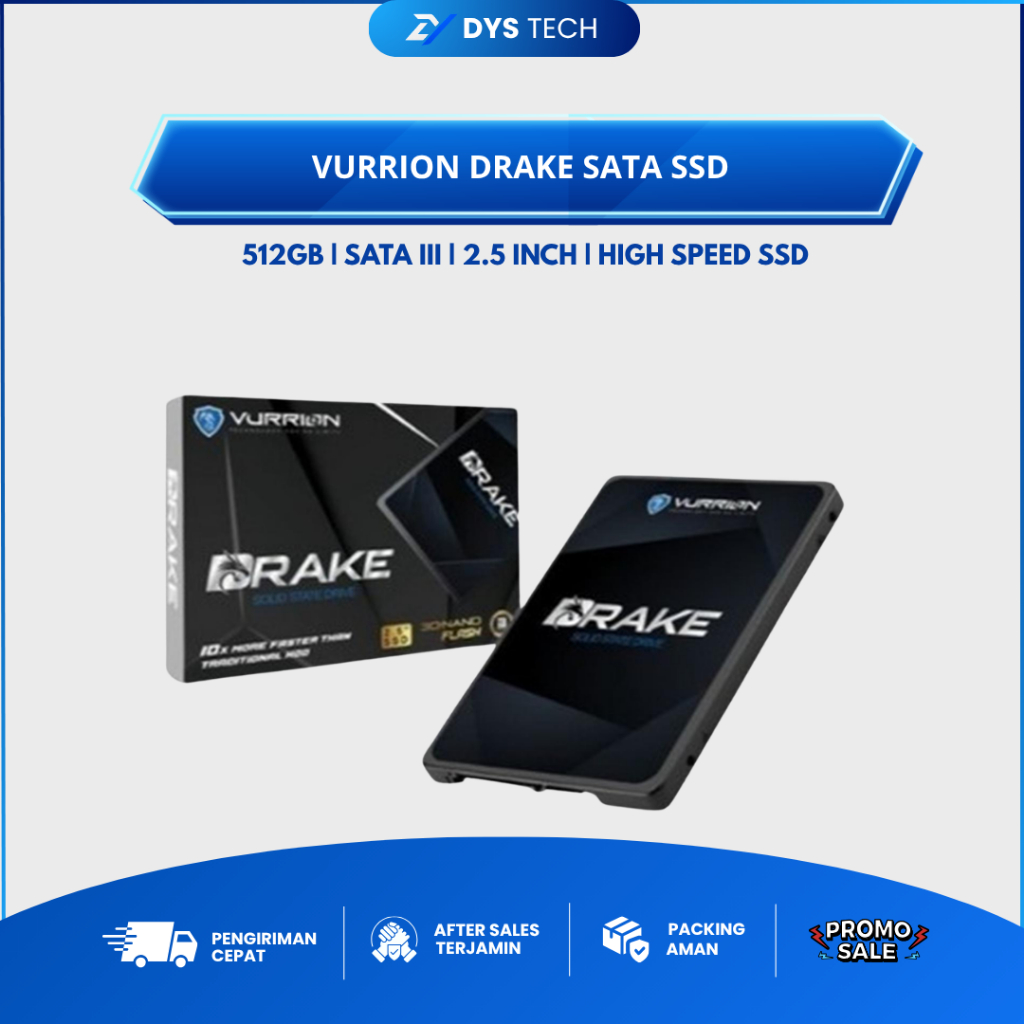 SSD SATA / SSD VURRION - VURRION 2,5'' SATA DRAKE SATA 512GB - 512 GB