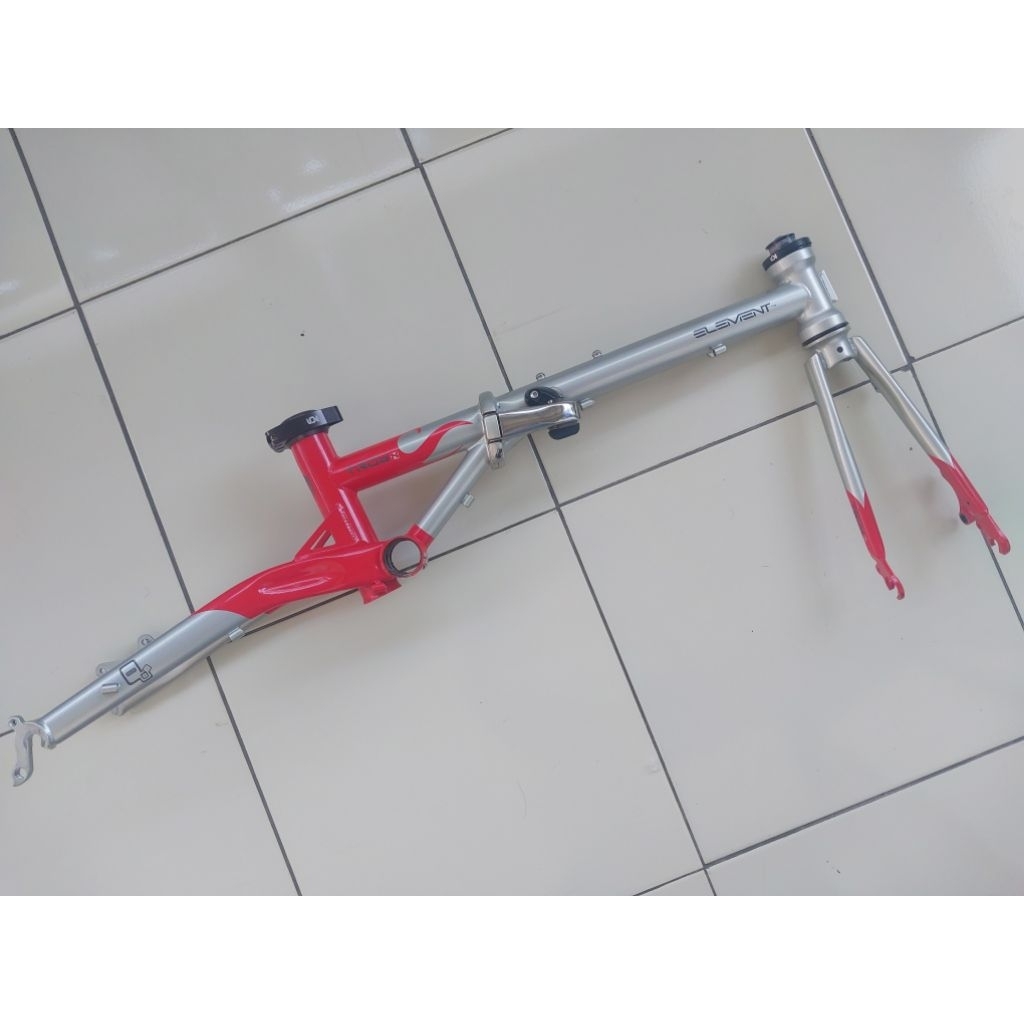Frameset Element Troy X10 Silver Red