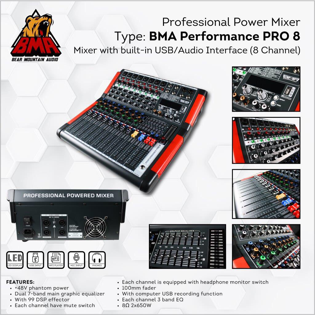 Power Mixer BMA Perfomance Pro 8 / Power Mixer BMA / BMA Perfomance 8