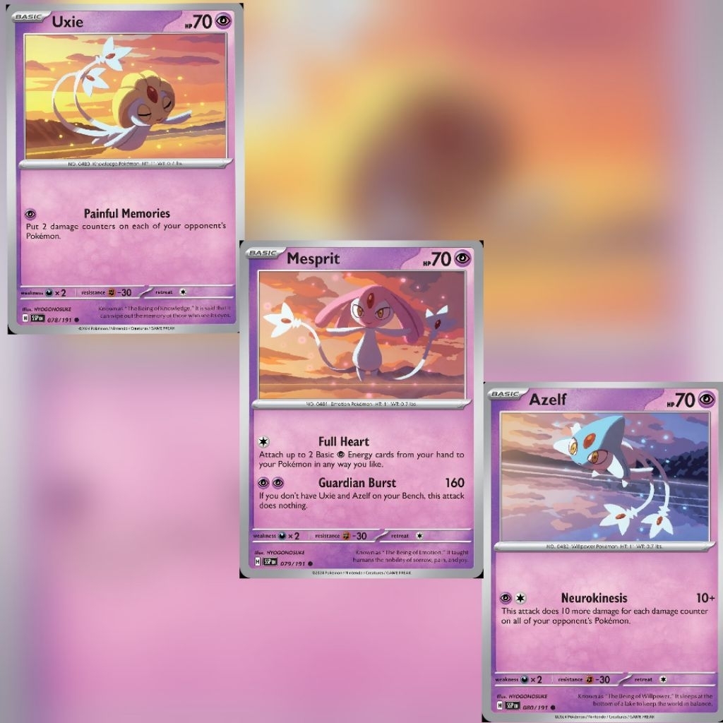 Tcg Pokemon Connecting Art Uxie, Mesprit & Azelf SSP