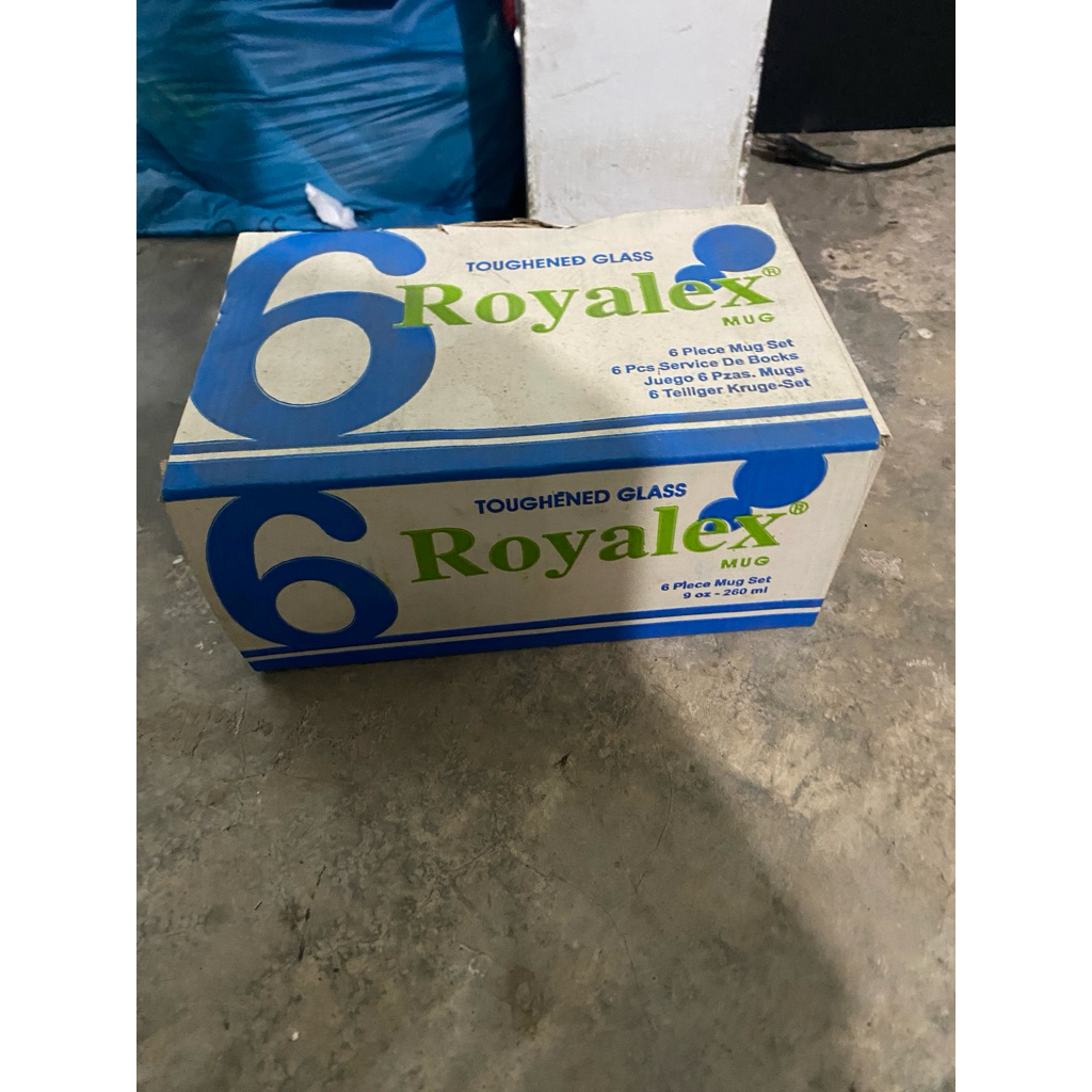 NEW SET 6 Pcs Gelas Kaca ROYALEX Mug Iz
