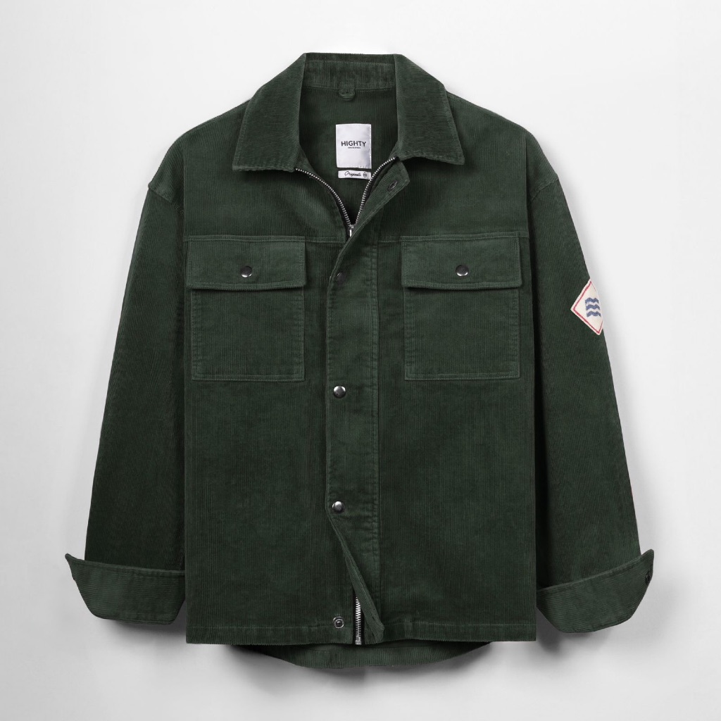 HIGHTY Archi Green Corduroy Jacket (Limited Stock) | Jaket Corduroy Pria