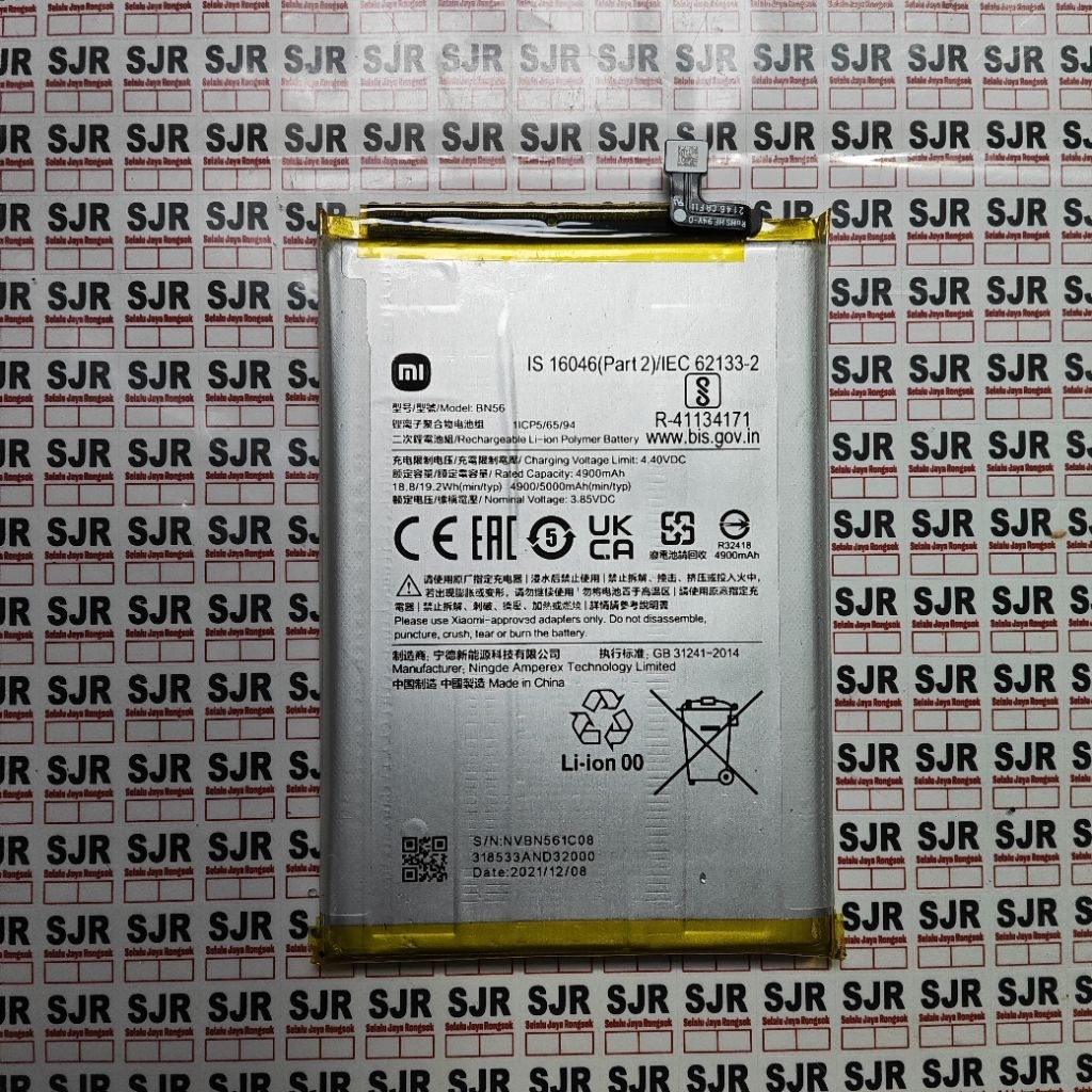 `Baterai Redmi 9c (BN56) Copotan Ori