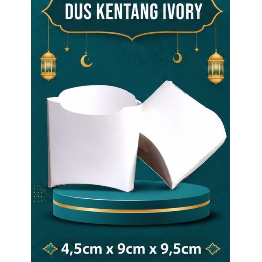 Box ivory Kentang Goreng, Box Kentang Goreng, Kemasan Kentang Goreng / french fries laminasi termura