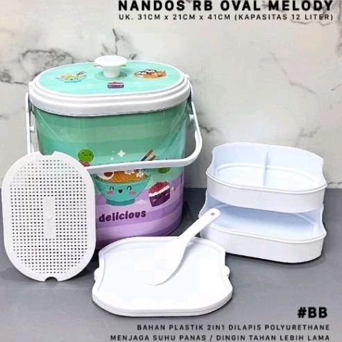 TERMOS nasi 2 in 1  OVAL 12 liter NAIBA/ Rice Bucket 12 liter Oval / Termos serbaguna