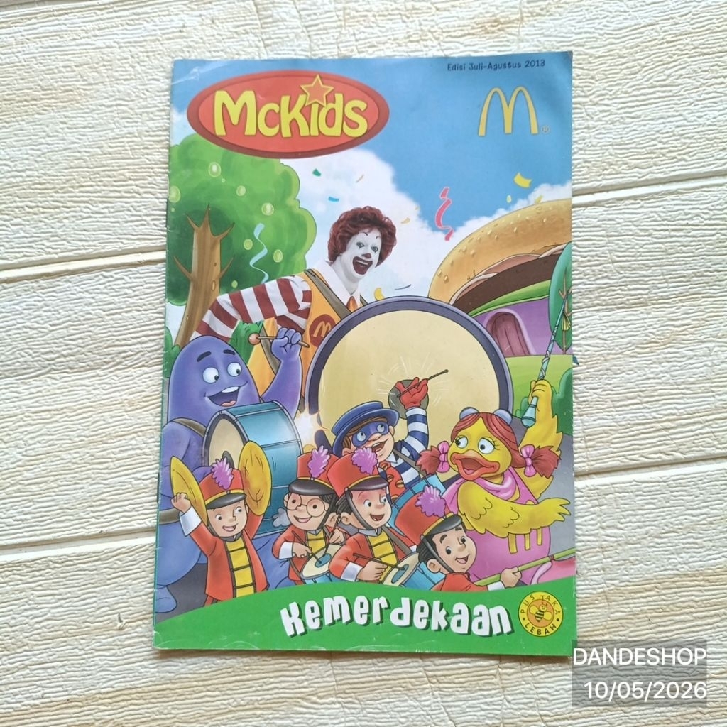 McKids Jul-Ag 2013 Kemerdekaan - Buku Cerita Anak Bekas Preloved Mc Kids McDonalds Happy Meal