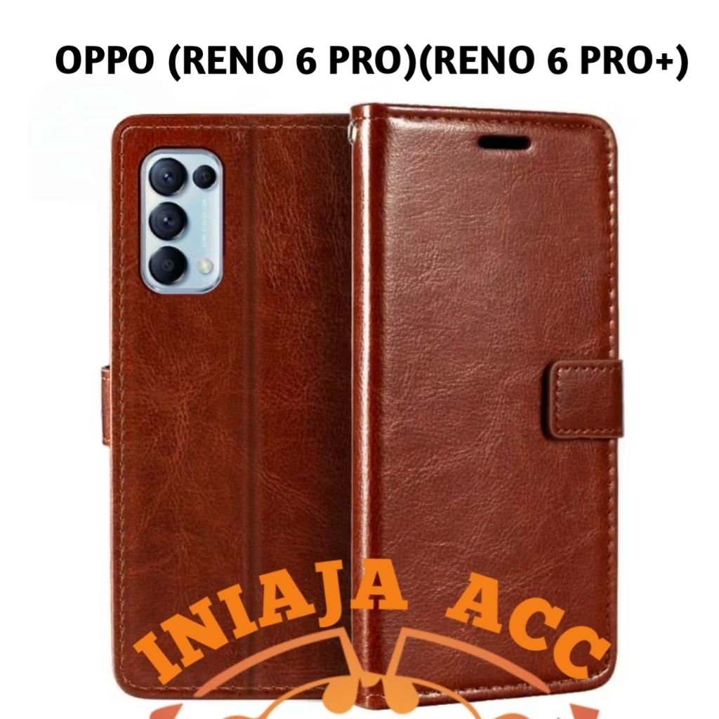 CASE OPPO RENO 6 PRO PLUS / RENO 6 PRO 5G CPH2247 CPH2249 LEATHER CASE SARUNG HP DOMPET KULIT FLIP C