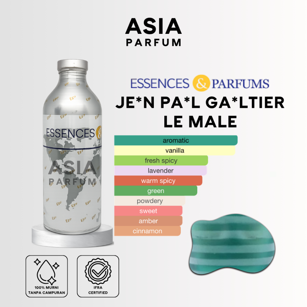 ESSENCES & PARFUMS GOA 67333 - BIBIT PARFUM LE MALE GRADE A - SEGEL & REPACK 100G