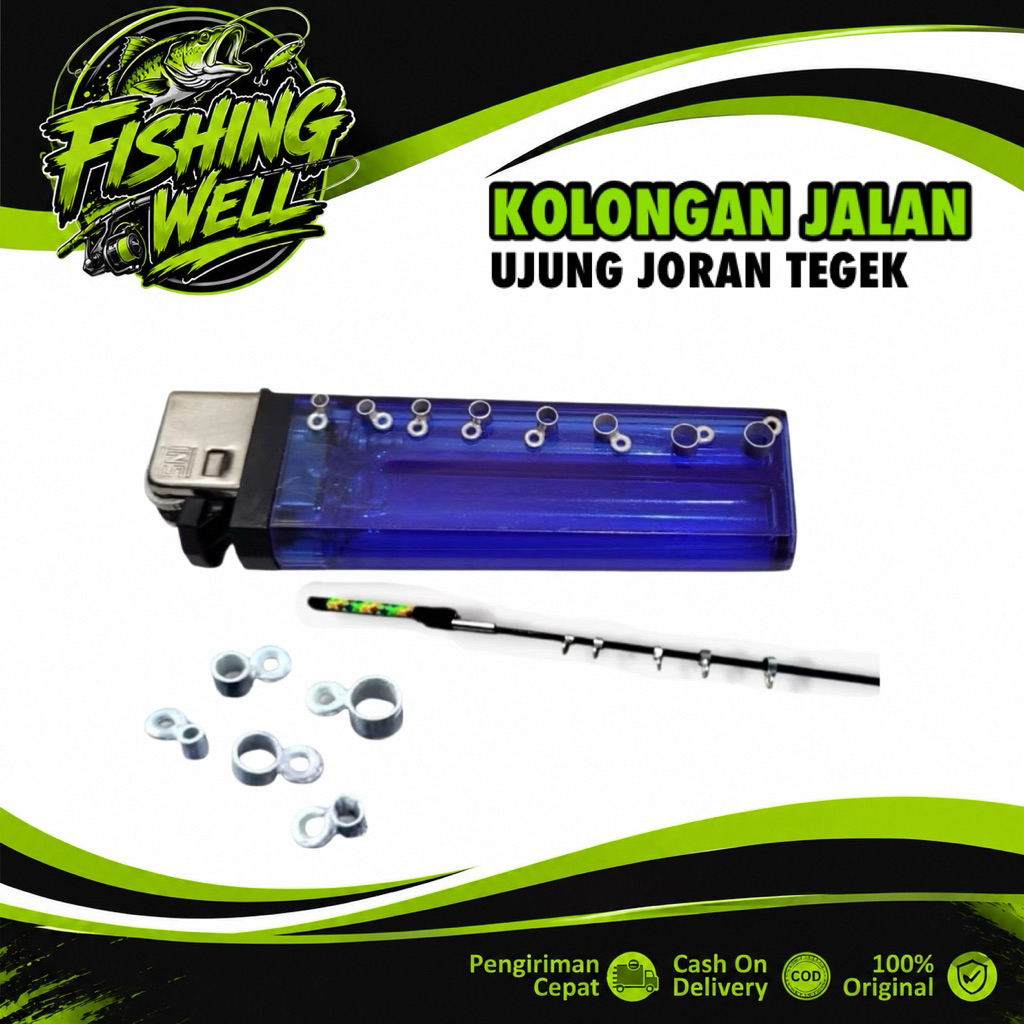 Ring Kolongan Jalan Untuk Ujung Joran Tegek Pancing Eceran