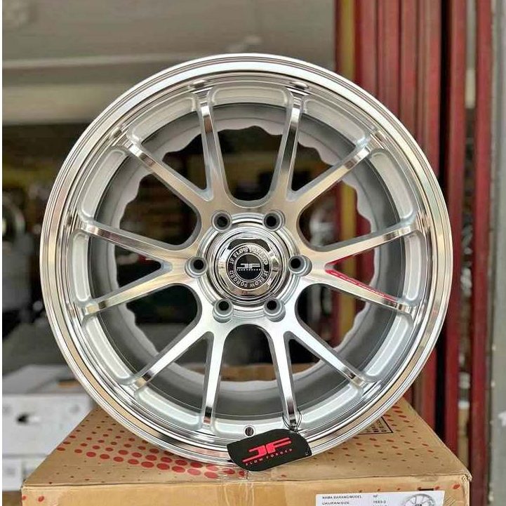 velg mobil ring 18 lebar 9 et 0 silver polish untuk fortuner pajero hillux strada triton ranger