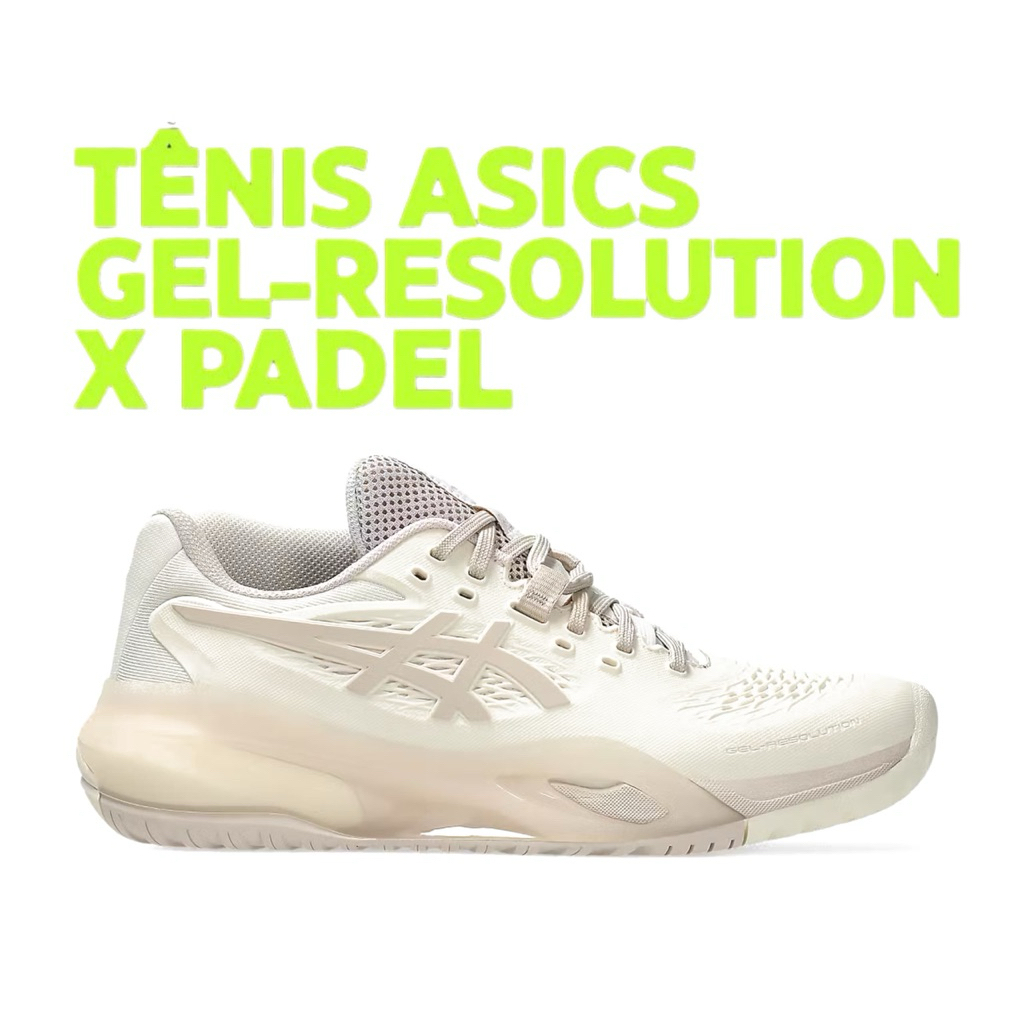 Asics Padel Tenis Resolution X Women Cream Mineral Beige