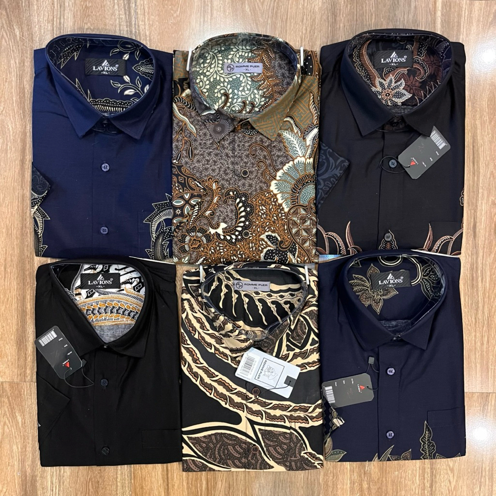 Batik Pria Dixmont Lengan Pendek [XL]