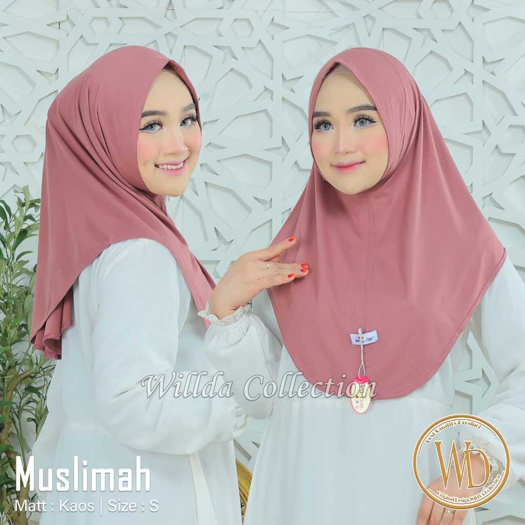 Pashmina Kaos Jersey JILBAB WILDA INSTAN MODEL OVAL/HIJAB KATUN PREMIUM MEREK WILDA COLLECTION