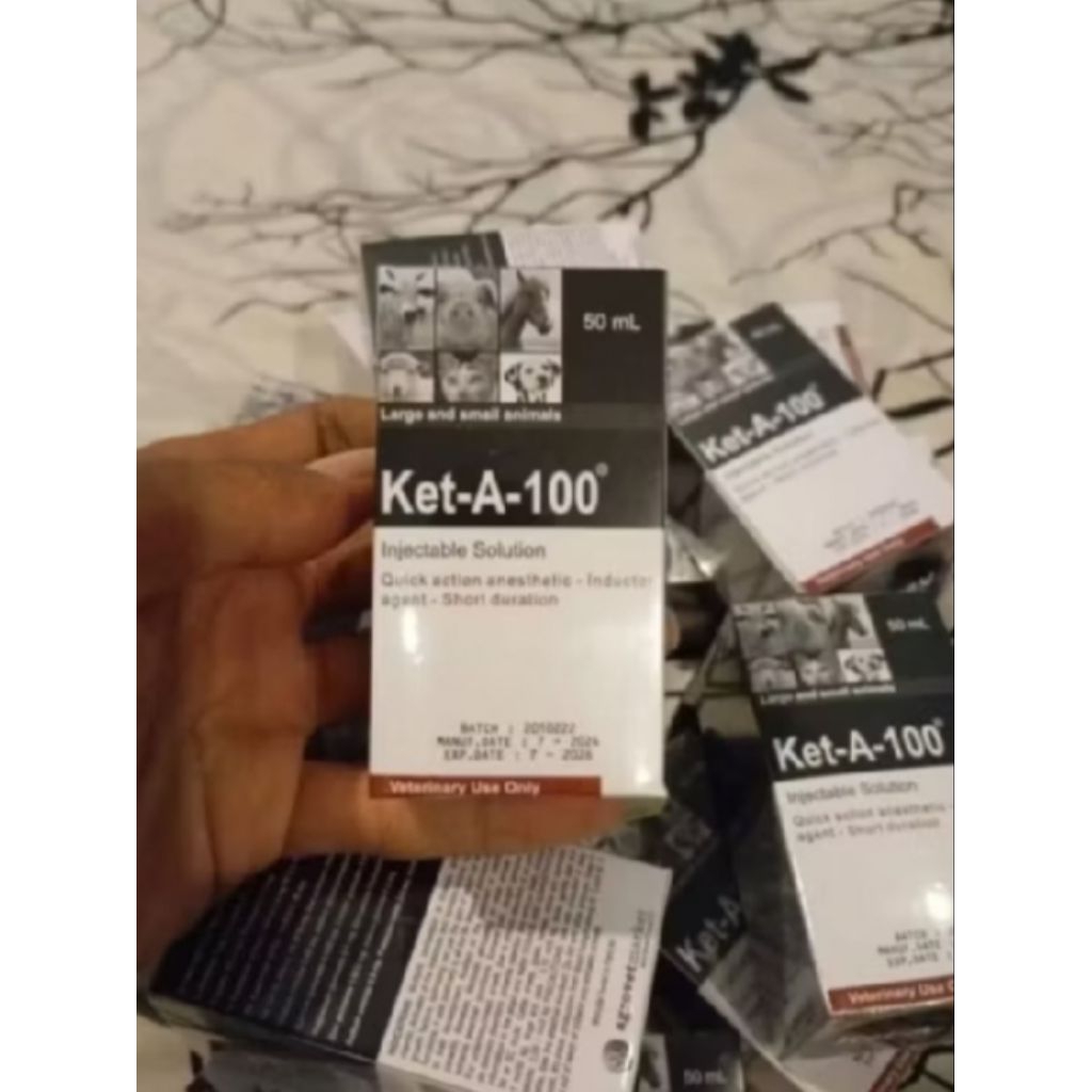 KETAMIN KET-A-100 ASLI ORIGINAL OBAT HEWAN PELIHARAAN