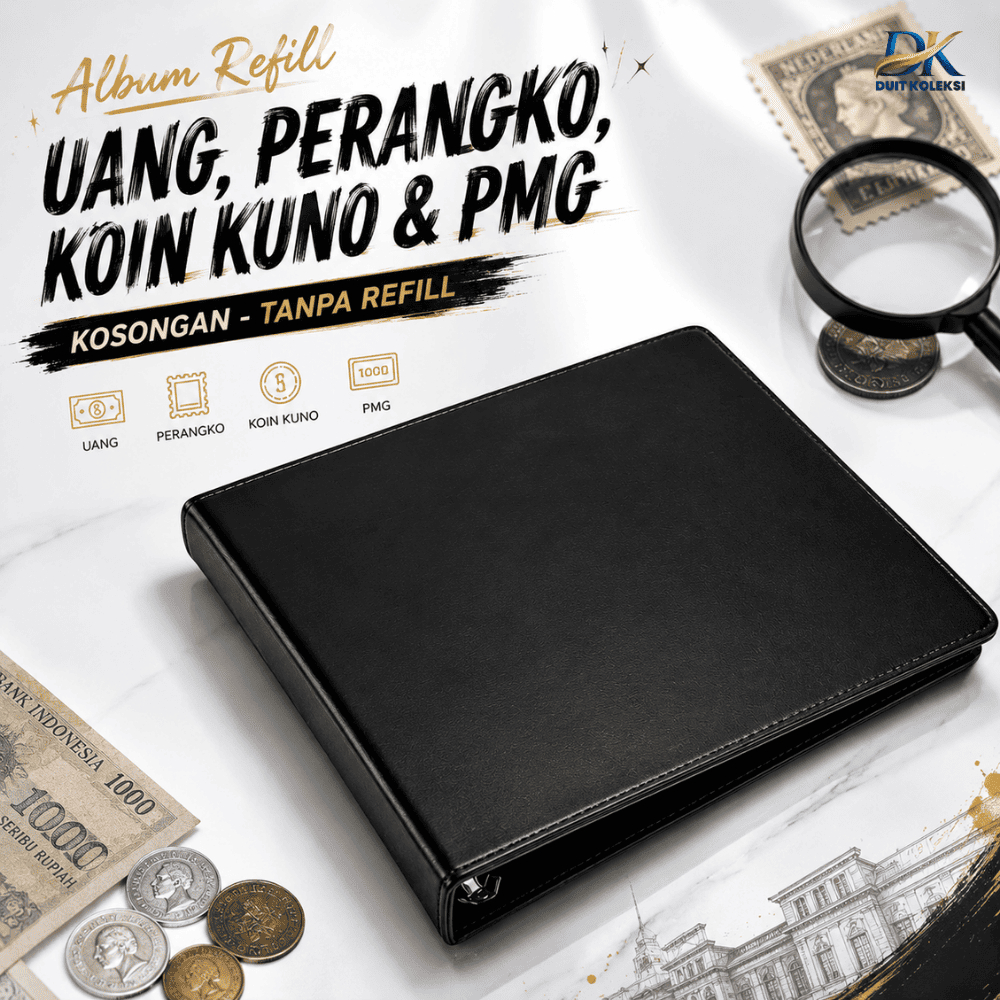 Album refill uang perangko koin kuno lebar pmg mingt kosongan no refill