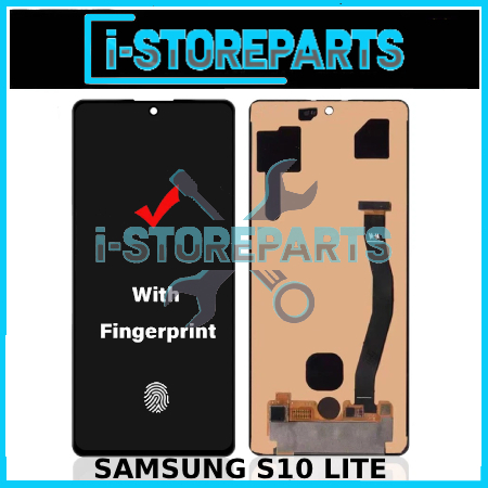 LCD TOUCHSCREEN SAMSUNG S10 LITE ORIGINAL SUPPORT FINGERPRINT GARANSI FREE OBENG SET