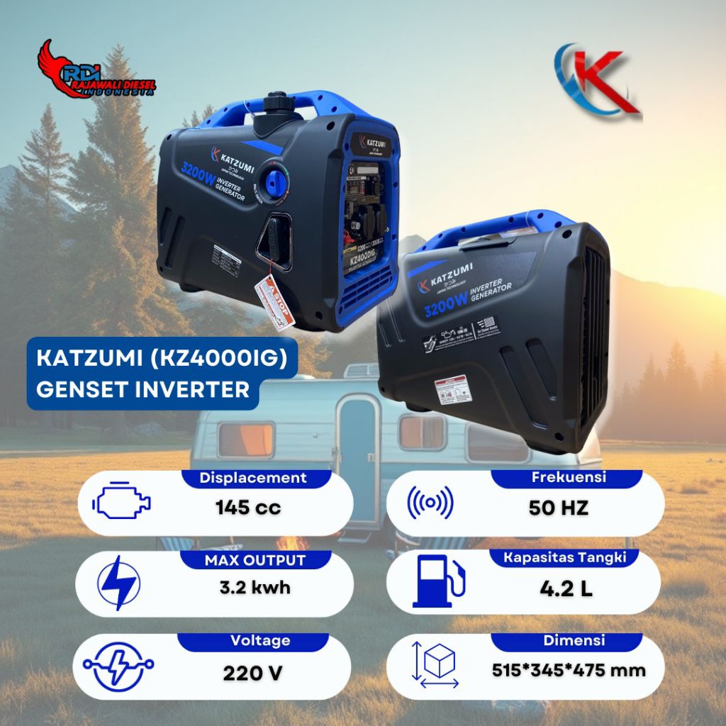 GENSET INVERTER KATZUMI 3200 WATT | KZ4000IG