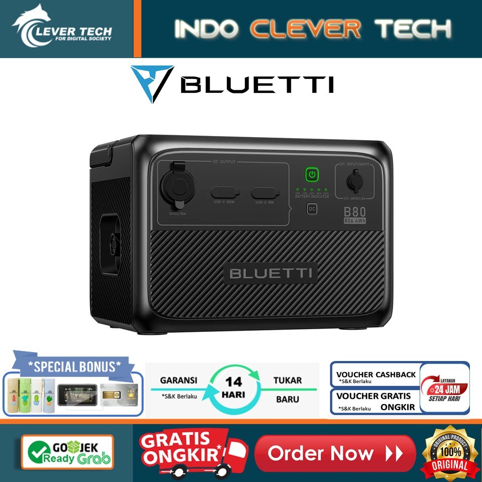 BLUETTI B80, Expansion Battery | 806wh // Battery For AC60 // IP65