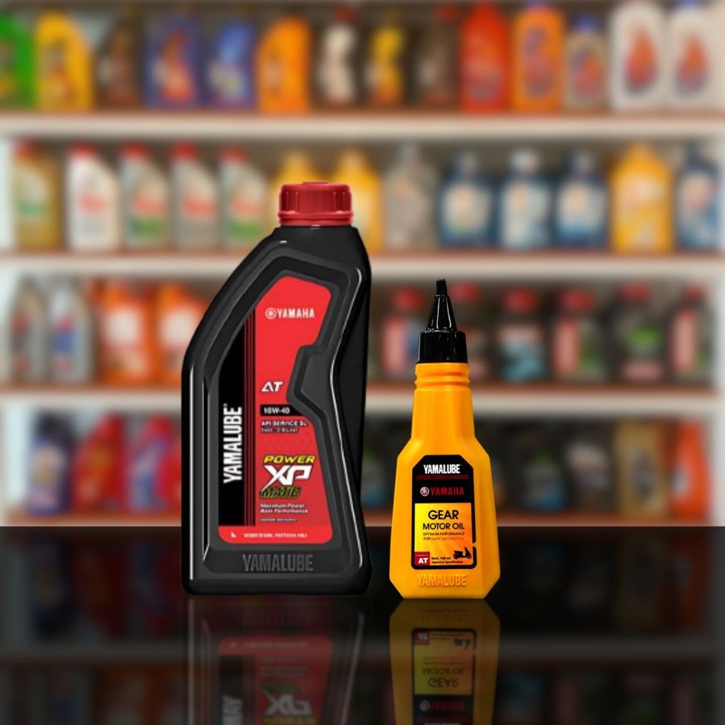 Paket Oli Yamalube Power XP Matic 10W-40 0.8L + Oli Yamalube Scooter Gear 100ml