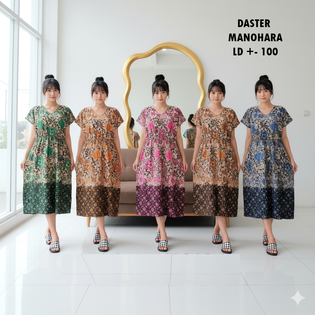 [ MIS ] GROSIR DASTER MANOHARA PINGGANG KERUT / DASTER RUMAHAN / DASTER REMAJA / DASTER BUSUI / DAST