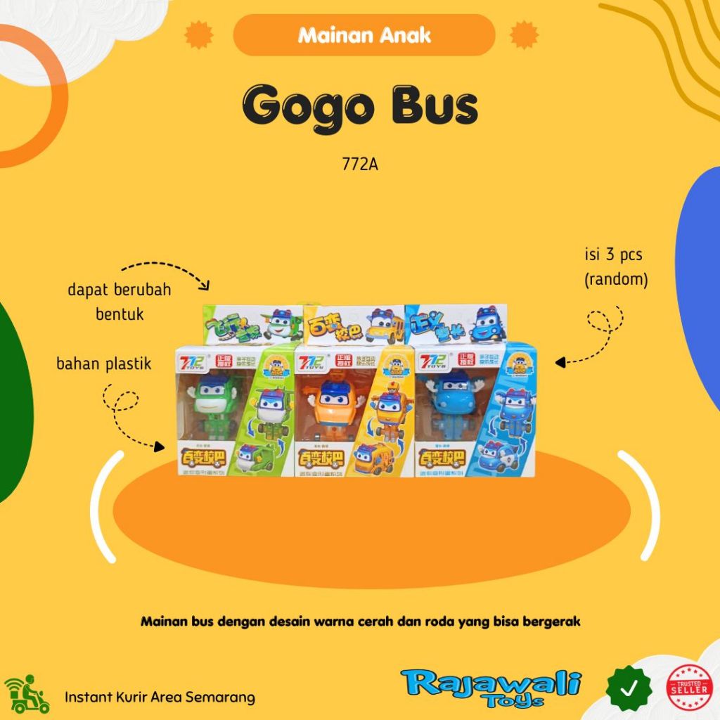 GOGO BUS 772A / MAINAN ANAK BUS / TOKO MAINAN RAJAWALI