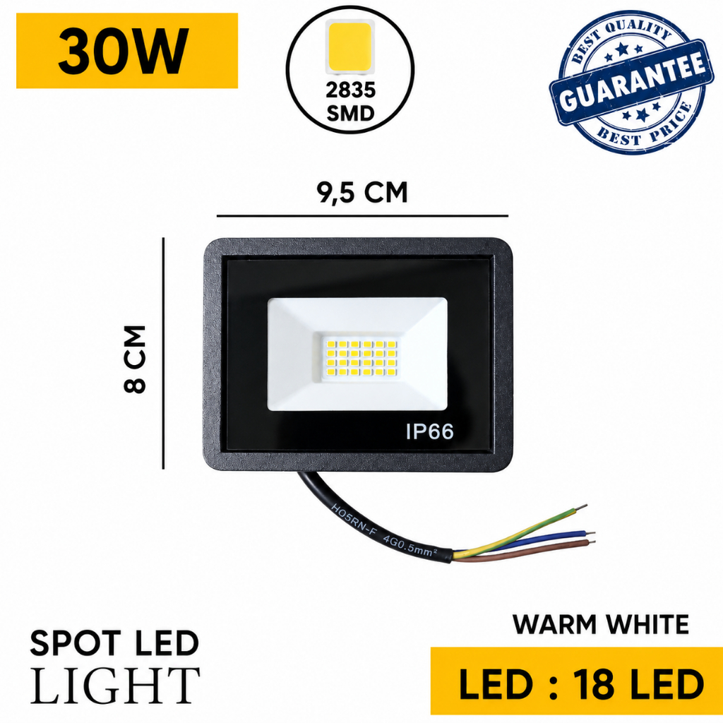 LAMPU SOROT LED 30WATT MURAH / LAMPU LED OUTDOOR SUPER TERANG