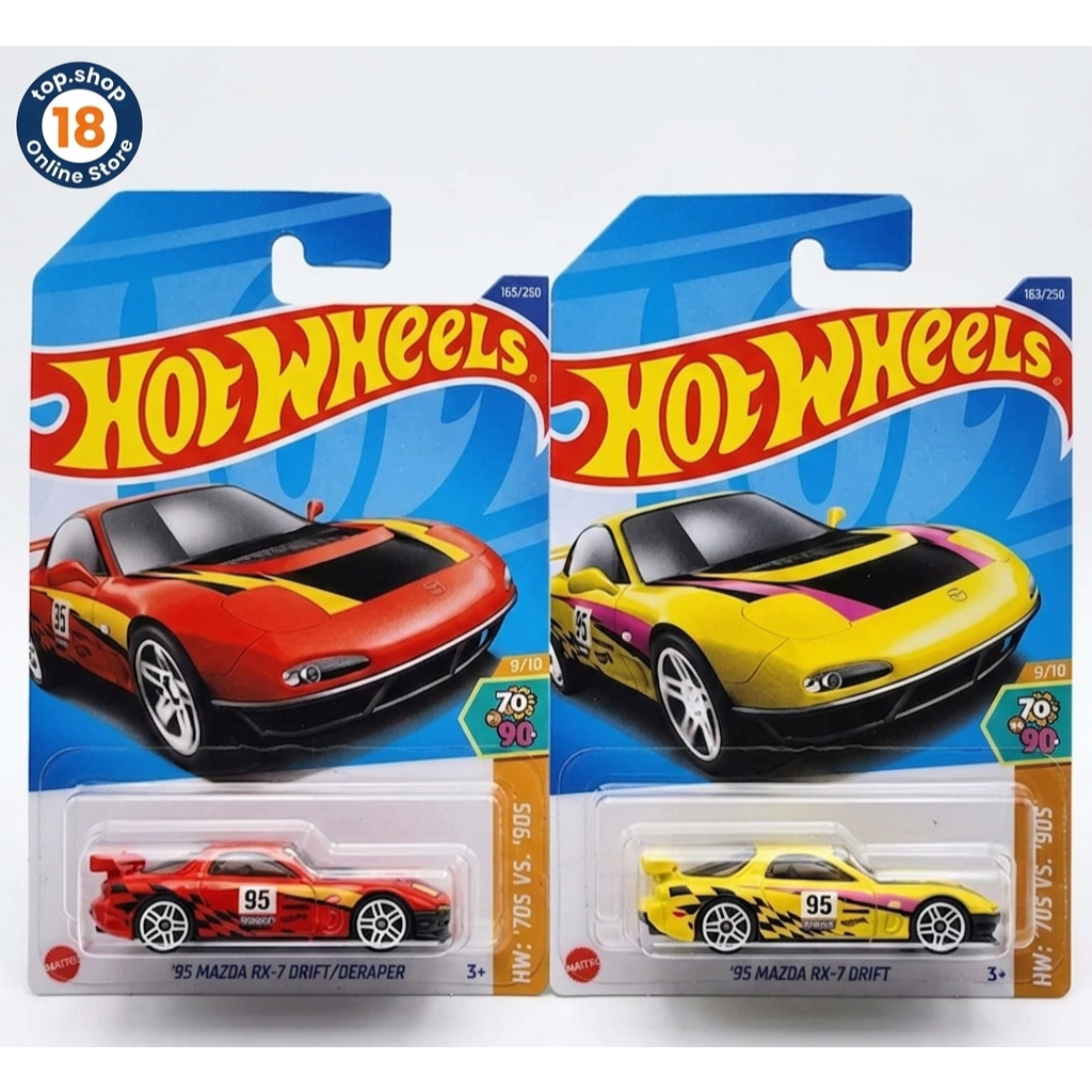 Hot Wheels 95 Mazda RX-7 Drift Diecast Mazda Rx-7 hotwheels 2025