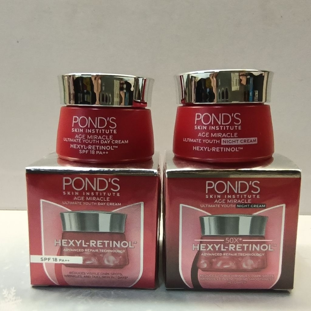 CREAM PONDS SIANG//MALAM AGE MIRACLE BPOM