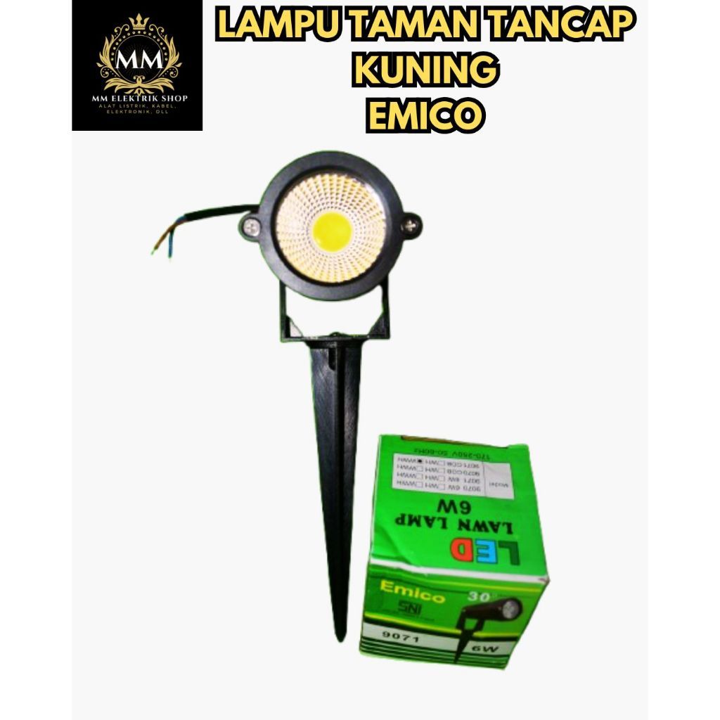 Lampu Sorot Kuning Tancap EMICO