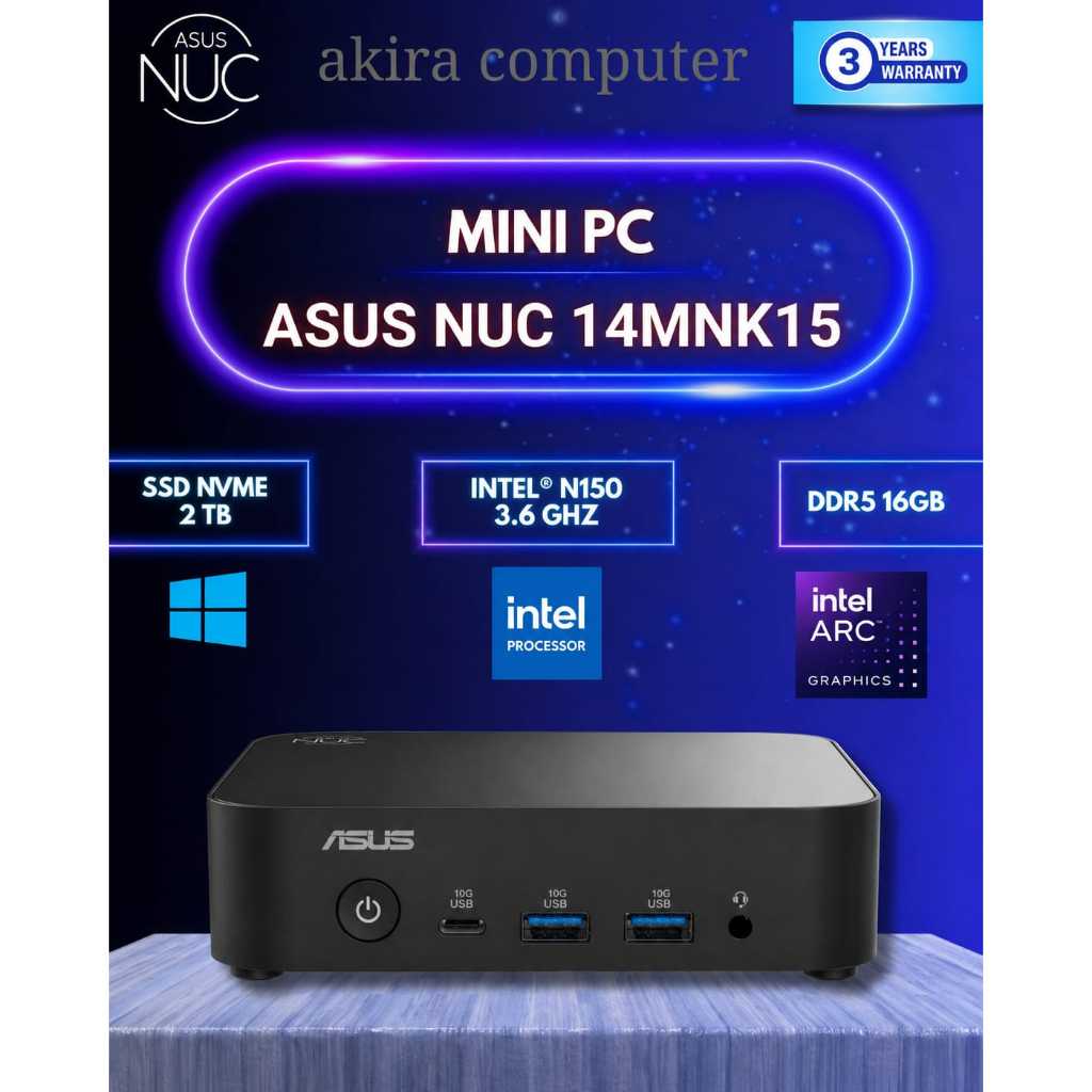 MINI PC INTEL NUC PRO / ASUS NUC PRO INTEL CELERON N150 FULLSET WIN11 +RAM +SSD |ASUS NUC14MNK15