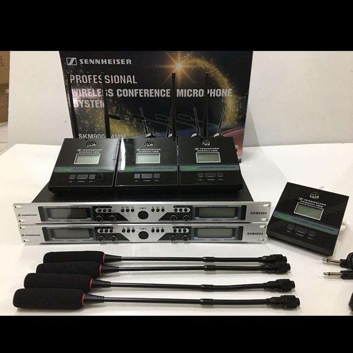 Mic Wireless Sennheiser SKM 9004 / SKM9004 – isi 4 mic varian 4 mic handheld / 4 mic Clip on / 4 mic Meja / 2 Handheld 2 Clipon