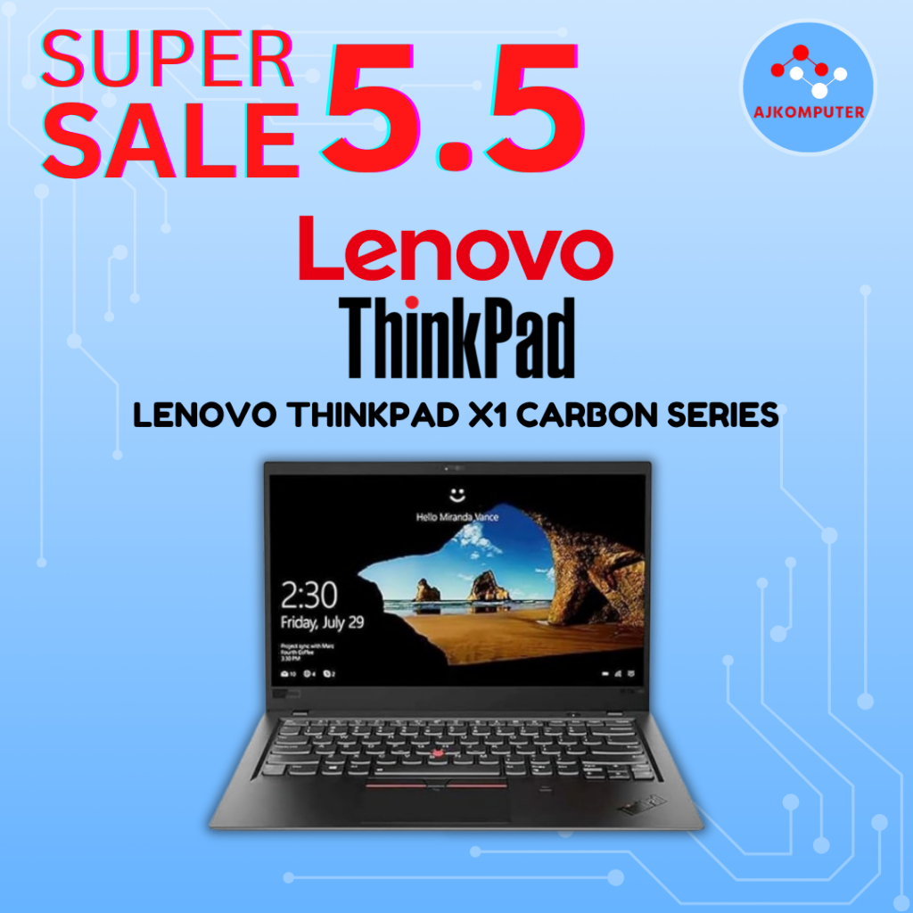 LAPTOP LENOVO THINKPAD X1 CARBON CORE i5 / i7 MEWAH BERGARANSI