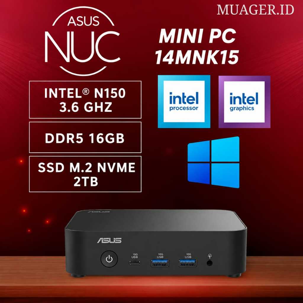 MINI PC INTEL NUC PRO / ASUS NUC PRO INTEL CELERON N150 FULLSET WIN11 +RAM +SSD |ASUS NUC14MNK15
