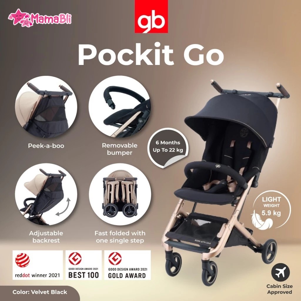 GB Pockit Go Stroller / Kereta Dorong GB Pockit / Stroller GB / Kereta Dorong Bayi