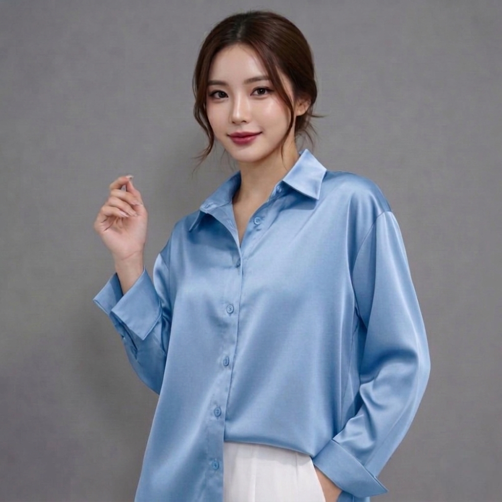 KEMEJA SATIN PREMIUM / SATIN SHIRT PREMIUM
