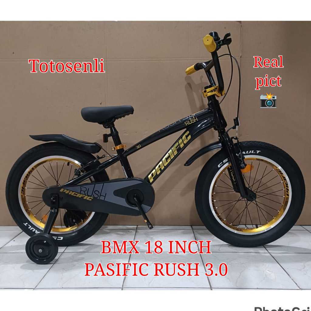 sepeda anak bmx 18 inch pacific rush 3.0 sepeda anak laki laki by pacific