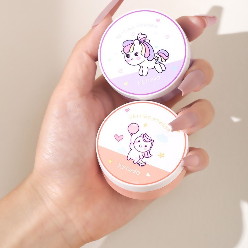 Unicorn Setting Powder Oil Control Loose Powder Smooth Finish Tahan Lama 5089