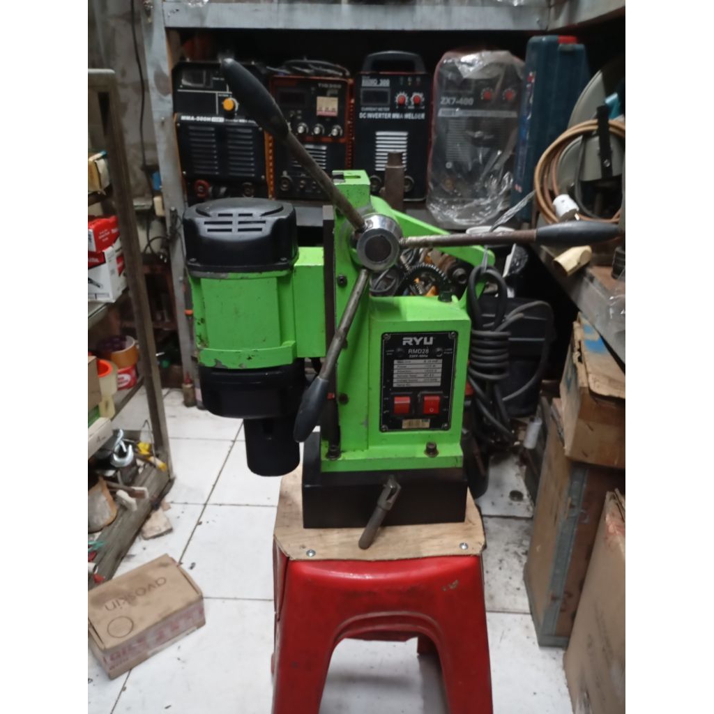 Mesin bor magnet 28 mm RMD 28 merk Ryu (bekas)