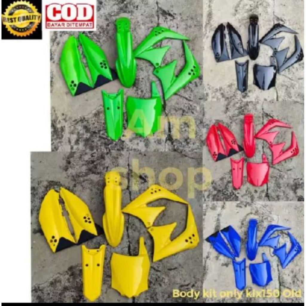 BODY KIT ONLY KLX150 OLD BODY FULLSET TANPA JOK TANGKI KLX 150 OLD BODY SET KLX 150 OLD TRAIL SUPERM