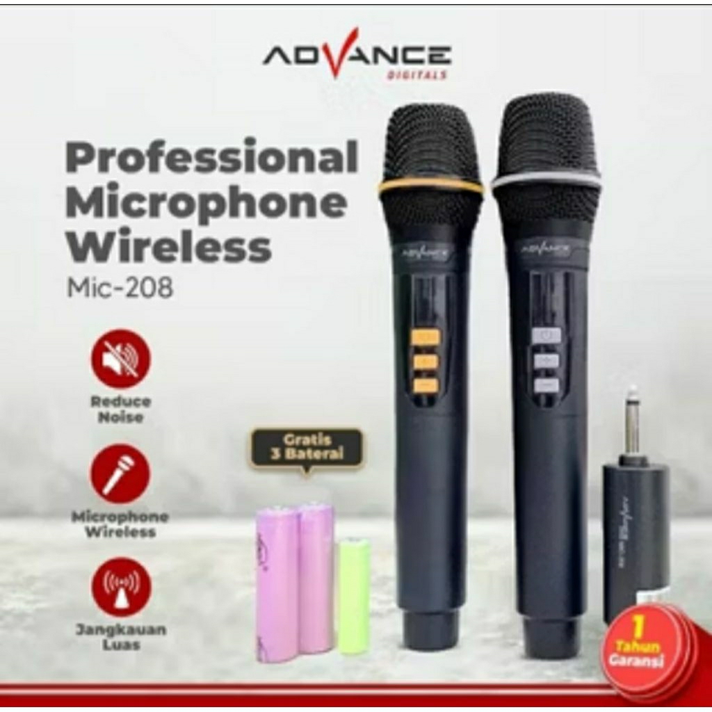 ADVANCE MIC WIRELESS 208 ORIGINAL