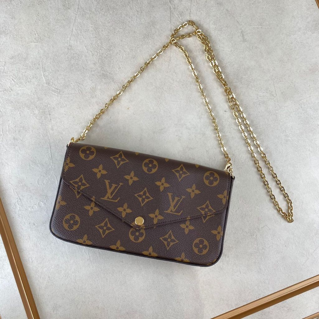 Louis Vuitton LV Felicie Monogram Fuschia