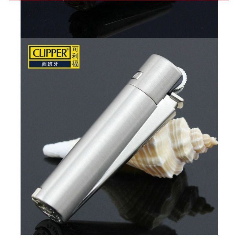 KOREK API CLIPPER METAL BESI REFILL GAS LIGHTER 1 PCS
