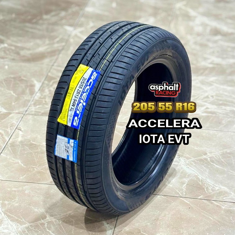 BAN MOBIL TUBLES UKURAN 205 55 R16 MEREK ACCELERA IOTA EVT BAN MURAH R16 205/55