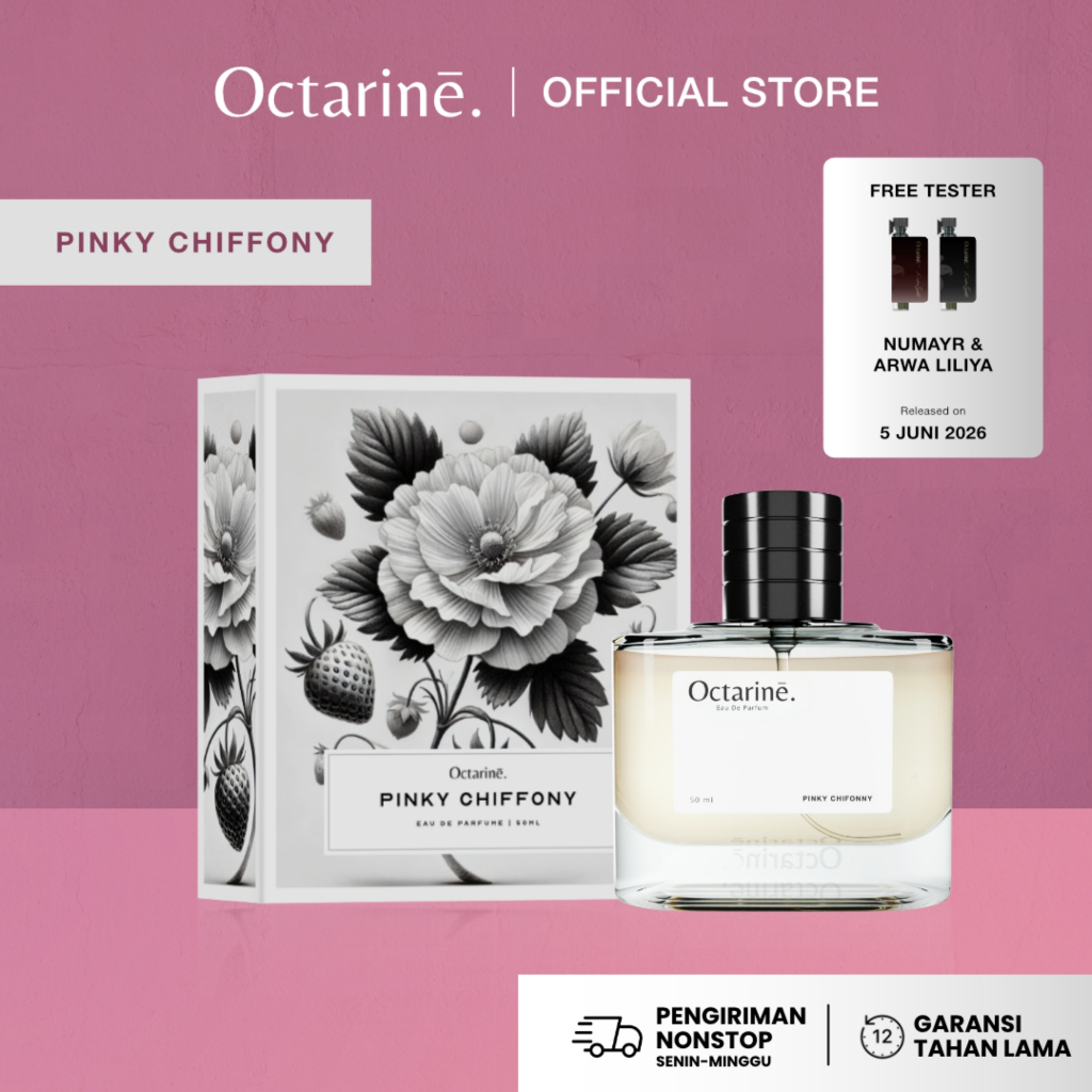 Octarine - Pinky Chiffony Parfum Wanita Aroma Vanilla Powdery