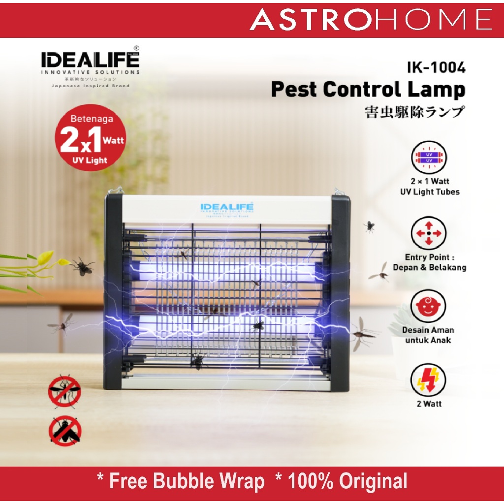 Lampu Pengendali Nyamuk Lalat Idealife IK-1004 2 x 1 Watt