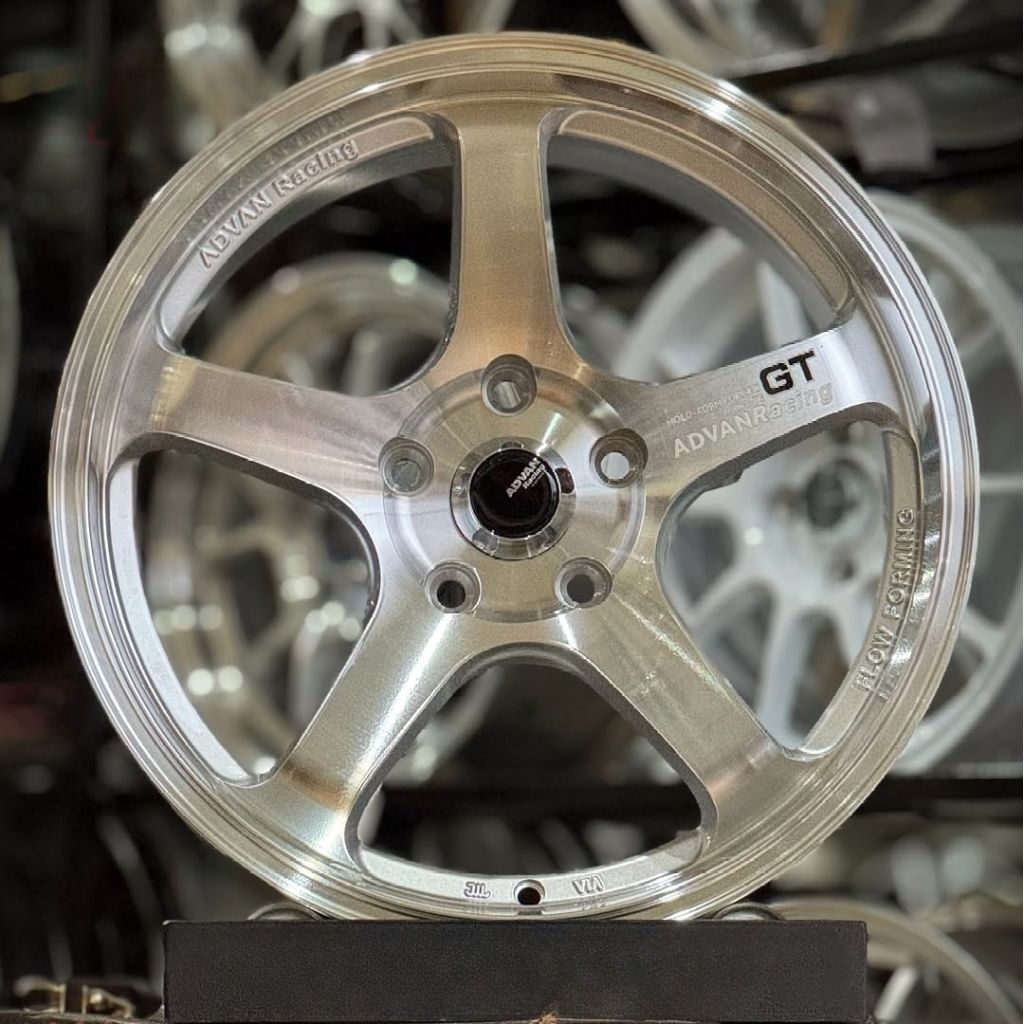 velg mobil ring 17 ADVAN GT FULL POLISH FLOW FORMING velg racing r17 innova zenix reborn venturer Al