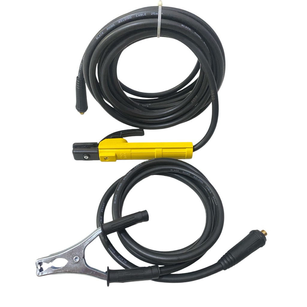 PAKET stang las 300 Amper set kabel las RHINO mesin las mma 120 Amper kabel massa 2 Meter